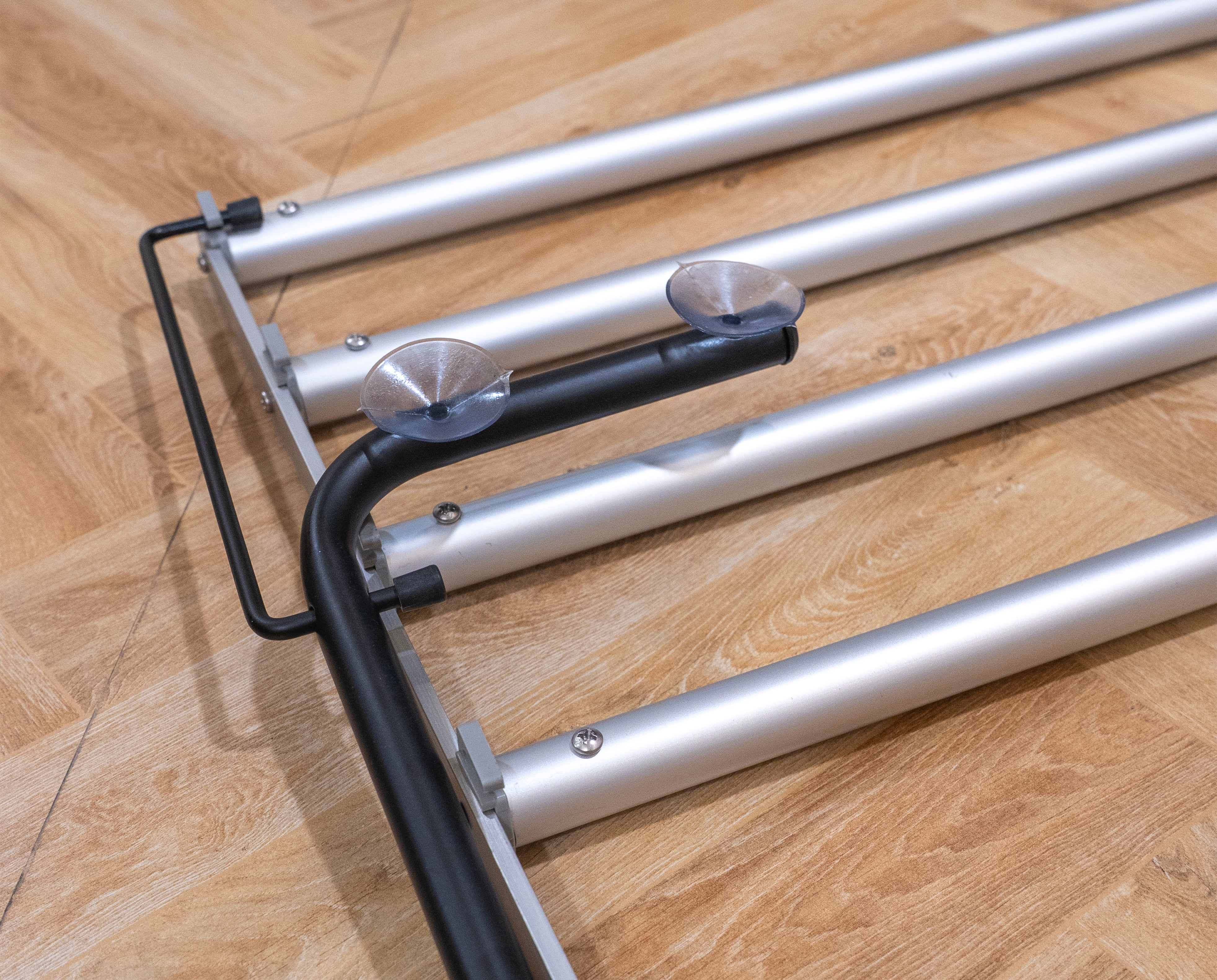 Glass Railing Mounted Movable Stand